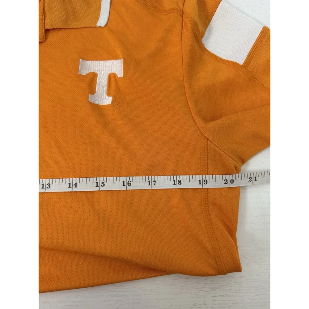 Tennessee Volunteers Polo Shirt Men Medium Orange Embroidered Adidas Climacool *
